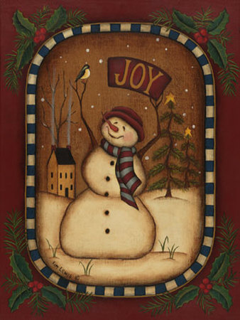 Joy Snowman by Kim Lewis Pricing Limited Edition Print image