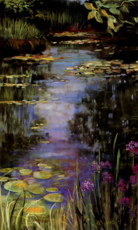 Garden Pond I by Carol Rowan Pricing Limited Edition Print image
