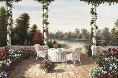Tea By The Lake by Kenneth Parks Pricing Limited Edition Print image