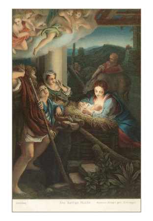 Nativity Scene, Dresden by Antonio Allegri Da Correggio Pricing Limited Edition Print image