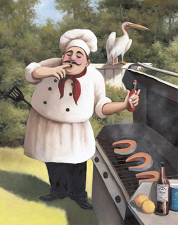 Barbecue Chef, Hot Sauce by T. C. Chiu Pricing Limited Edition Print image