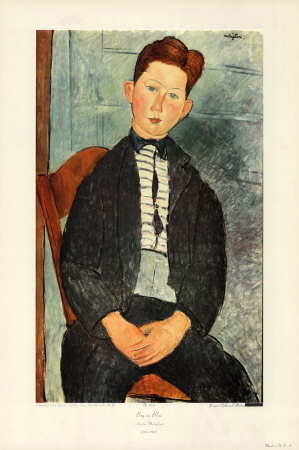 Boy In Blue by Amedeo Modigliani Pricing Limited Edition Print image