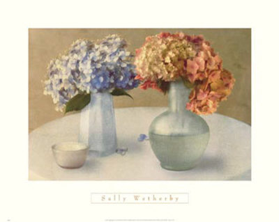 Nadia's Hydrangeas Ii by Sally Wetherby Pricing Limited Edition Print image