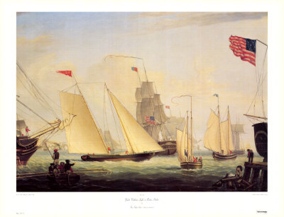 Northern Light In Boston Harbor by Fitz Hugh Lane Pricing Limited Edition Print image