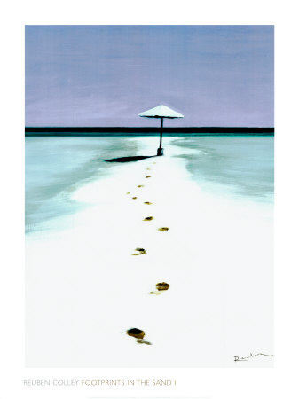 Footprints In The Sand I by Ruben Colley Pricing Limited Edition Print image