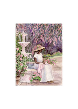 Garden Fountain by Consuelo Gamboa Pricing Limited Edition Print image