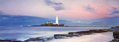 Light House At Sunset by Joe Cornish Pricing Limited Edition Print image