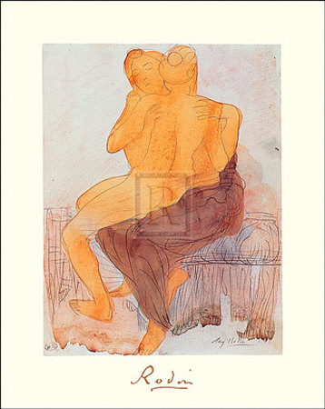 Couple Saphique Assis by Auguste Rodin Pricing Limited Edition Print image
