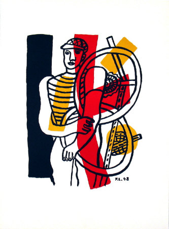 Le Cycliste, 1948 by Fernand Leger Pricing Limited Edition Print image
