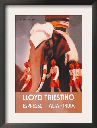 Lloyd Triestino Espresso Itali India by Marcello Dudovich Pricing Limited Edition Print image