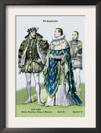 Anton Bourbon, King Of Navarre, Carl Ix, And Francis Ii, 16Th Century by Richard Brown Pricing Limited Edition Print image
