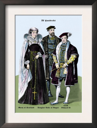 Mary Of Scotland, Douglas Duke Of Angus, And Edward Vi, 14Th Century by Richard Brown Pricing Limited Edition Print image