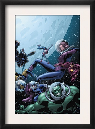Marvel Adventures Avengers #23 Cover: Hulk, Giant Girl And Iron Man by Leonard Kirk Pricing Limited Edition Print image