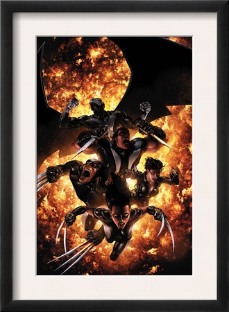 X-Force #12 Cover: X-23, Wolverine, Domino, Warpath And Archangel by Clayton Crain Pricing Limited Edition Print image