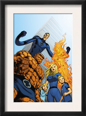 Fantastic Four #570 Cover: Thing, Invisible Woman, Human Torch And Mr. Fantastic by Dale Eaglesham Pricing Limited Edition Print image