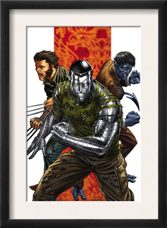 Uncanny X-Men #496 Cover: Colossus, Nightcrawler And Wolverine by Mike Choi Pricing Limited Edition Print image