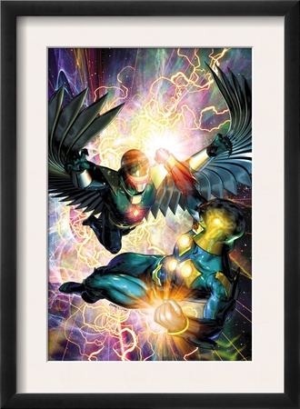 Nova #31 Cover: Darkhawk And Nova by Brandon Peterson Pricing Limited Edition Print image