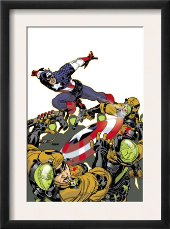 Captain America V4, #26 Cover: Captain America by Dave Johnson Pricing Limited Edition Print image