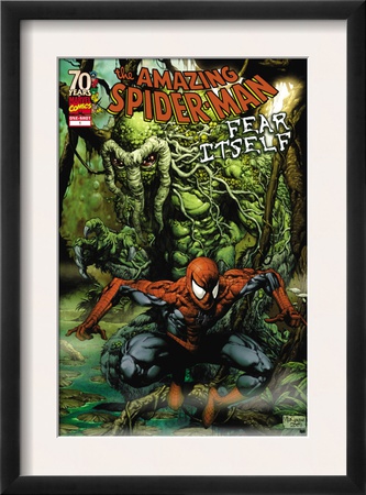 Spider-Man: Fear Itself #1 Cover: Spider-Man And Man-Thing by Mico Suayan Pricing Limited Edition Print image