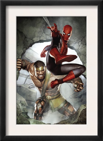 Assault On New Olympus Prologue #1 Cover: Spider-Man And Hercules by Adi Granov Pricing Limited Edition Print image