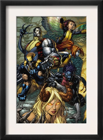 X-Infernus #2 Cover: Darkchylde, Colossus, Wolverine, Nightcrawler, Pixie And Mercury by David Finch Pricing Limited Edition Print image