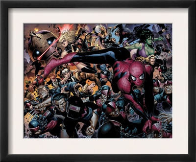 New Avengers #45 Group: Spider-Man, Wolverine And She-Hulk by Jim Cheung Pricing Limited Edition Print image