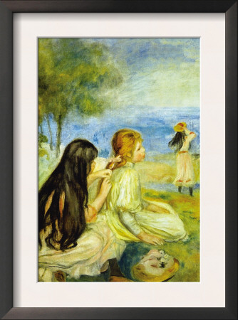 Girls By The Seaside by Pierre-Auguste Renoir Pricing Limited Edition Print image