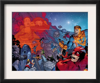 X-Men: The End #4 Group: Titan And Cyclops Fighting by Sean Chen Pricing Limited Edition Print image