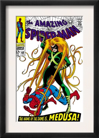 The Amazing Spider-Man #62 Cover: Spider-Man And Medusa Fighting by John Romita Sr. Pricing Limited Edition Print image