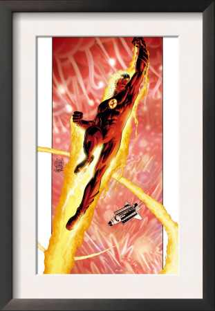 Ultimate Fantastic Four #16 Cover: Human Torch by Adam Kubert Pricing Limited Edition Print image