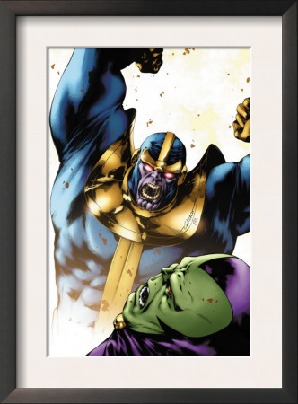 Drax The Destroyer #2 Cover: Thanos And Drax The Destroyer by Mitchell Breitweiser Pricing Limited Edition Print image