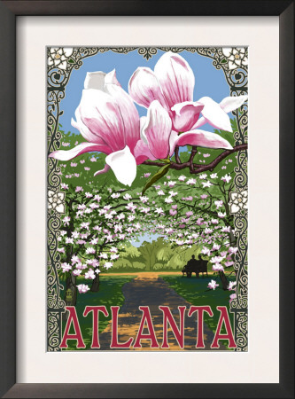 Atlanta, Georgia - Magnolia, C.2009 by Lantern Press Pricing Limited Edition Print image