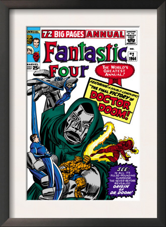 Fantastic Four Annual #2 Cover: Dr. Doom by Jack Kirby Pricing Limited Edition Print image