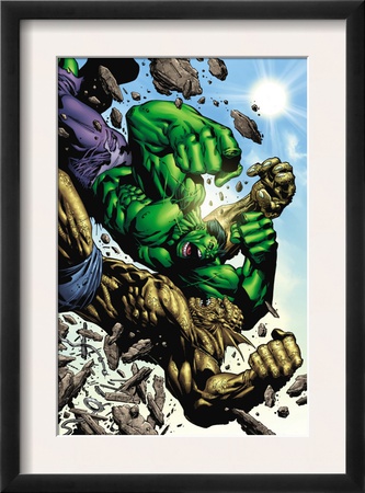 Hulk: Destruction #4 Cover: Abomination And Hulk by Jim Muniz Pricing Limited Edition Print image