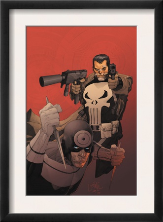 Punisher Vs. Bullseye #3 Cover: Punisher And Bullseye by Leinil Francis Yu Pricing Limited Edition Print image