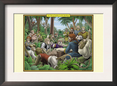 A Tribe Of Indian Scribe Monkeys by Richard Kelly Pricing Limited Edition Print image