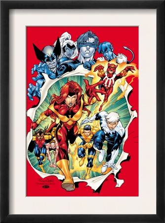 Uncanny X-Men #392 Group: Phoenix by Salvador Larroca Pricing Limited Edition Print image