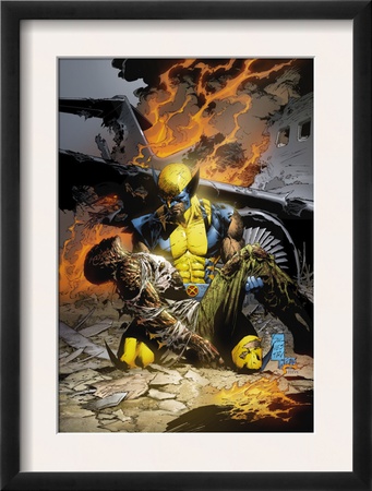 X-Men Deadly Genesis #3 Cover: Wolverine Fighting by Trevor Hairsine Pricing Limited Edition Print image