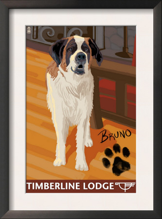 Timberline Lodge - Bruno - Mt. Hood, Oregon, C.2009 by Lantern Press Pricing Limited Edition Print image