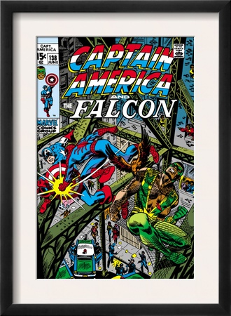 Captain America & The Falcon #13 Cover: Captain America, Falcon And Spider-Man by John Romita Sr. Pricing Limited Edition Print image