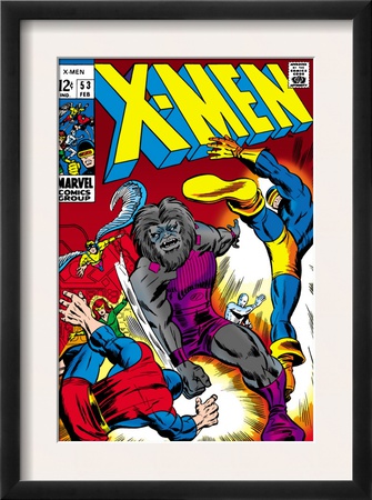 X-Men #53 Cover: Cyclops And Blastaar by Barry Windsor-Smith Pricing Limited Edition Print image
