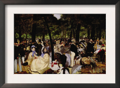 Music In Tuilerie Garden by Edouard Manet Pricing Limited Edition Print image