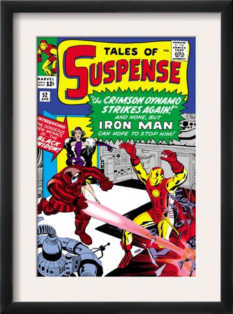 Tales Of Suspense #52 Cover: Crimson Dynamo, Iron Man And Black Widow Fighting by Don Heck Pricing Limited Edition Print image