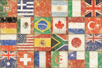 Flags Of The World by Stephanie Marrott Pricing Limited Edition Print image
