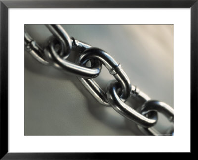 Close-Up Of Linked Chain by Ernie Friedlander Pricing Limited Edition Print image
