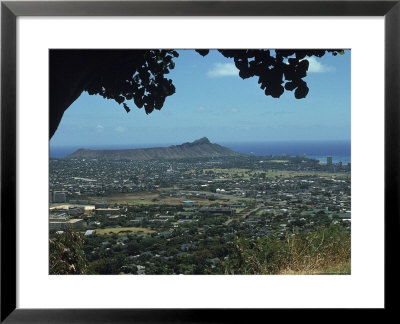 View Of Diamond Head From Round Top, Oahu, Hi by Lee Peterson Pricing Limited Edition Print image