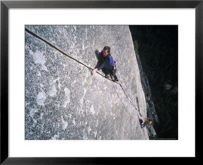 Two Men Rock Climbing, Yosemite National Park, Ca by Greg Epperson Pricing Limited Edition Print image
