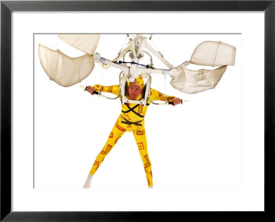 Man In A Flying Machine With Yellow Suit by Jim Mcguire Pricing Limited Edition Print image