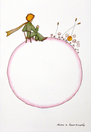 Le Petit Prince Et Le Coucher Du Soleil by Antoine De Saint-Exupéry Pricing Limited Edition Print image