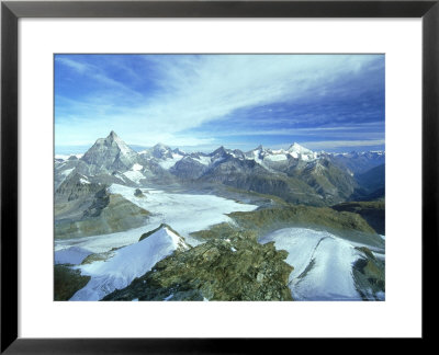 The Matterhorn Seen From The Kliener Matterhorn Near Zermatt, Switzerland by John Brown Pricing Limited Edition Print image